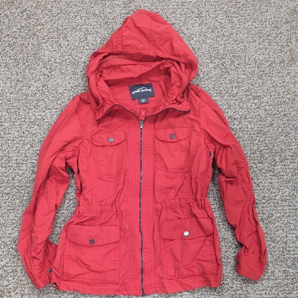 Eddie Bauer Travex Nylon Travel And Trekking Packable Lightweight Jacket M